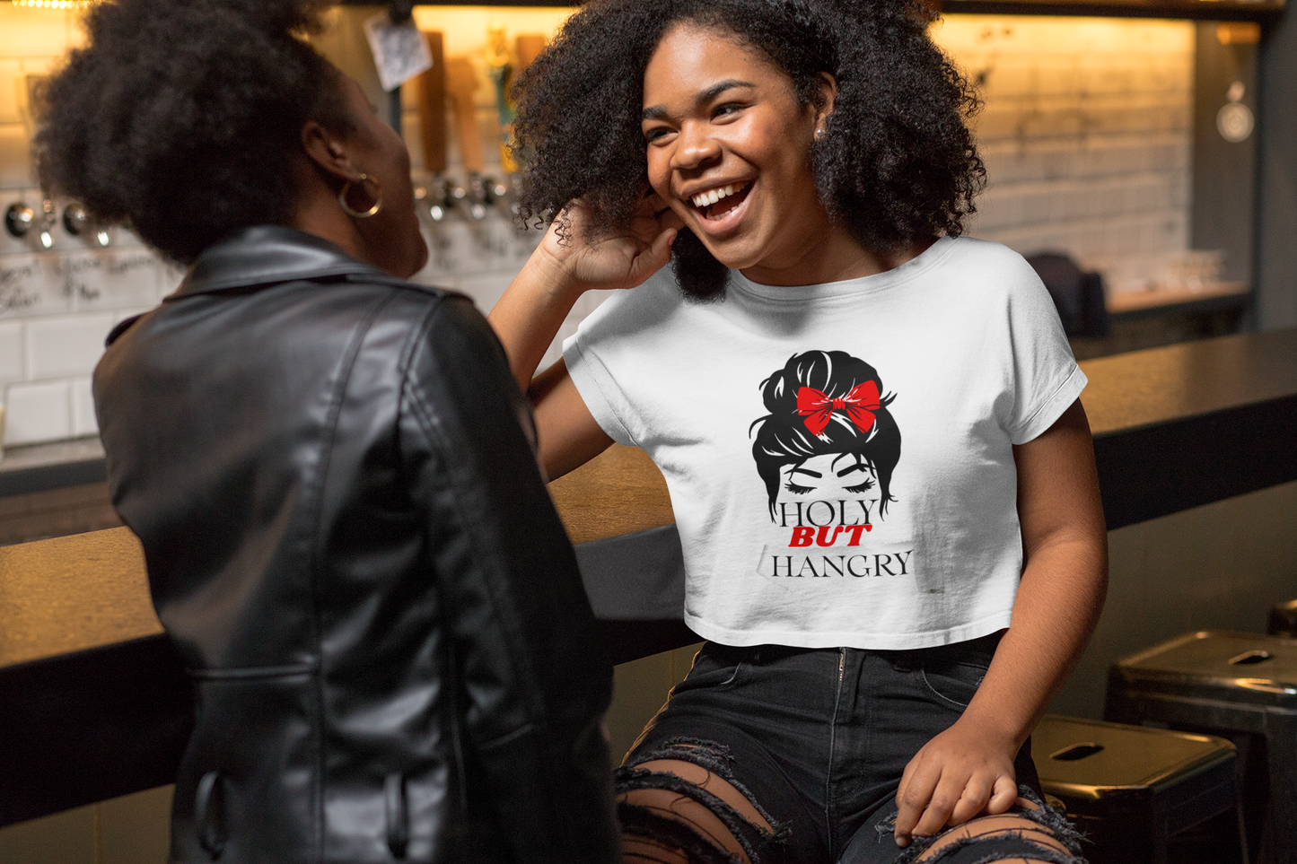 Holy but Hangry T-Shirt – Funny Faith-Based Shirt for Moms & Women of God